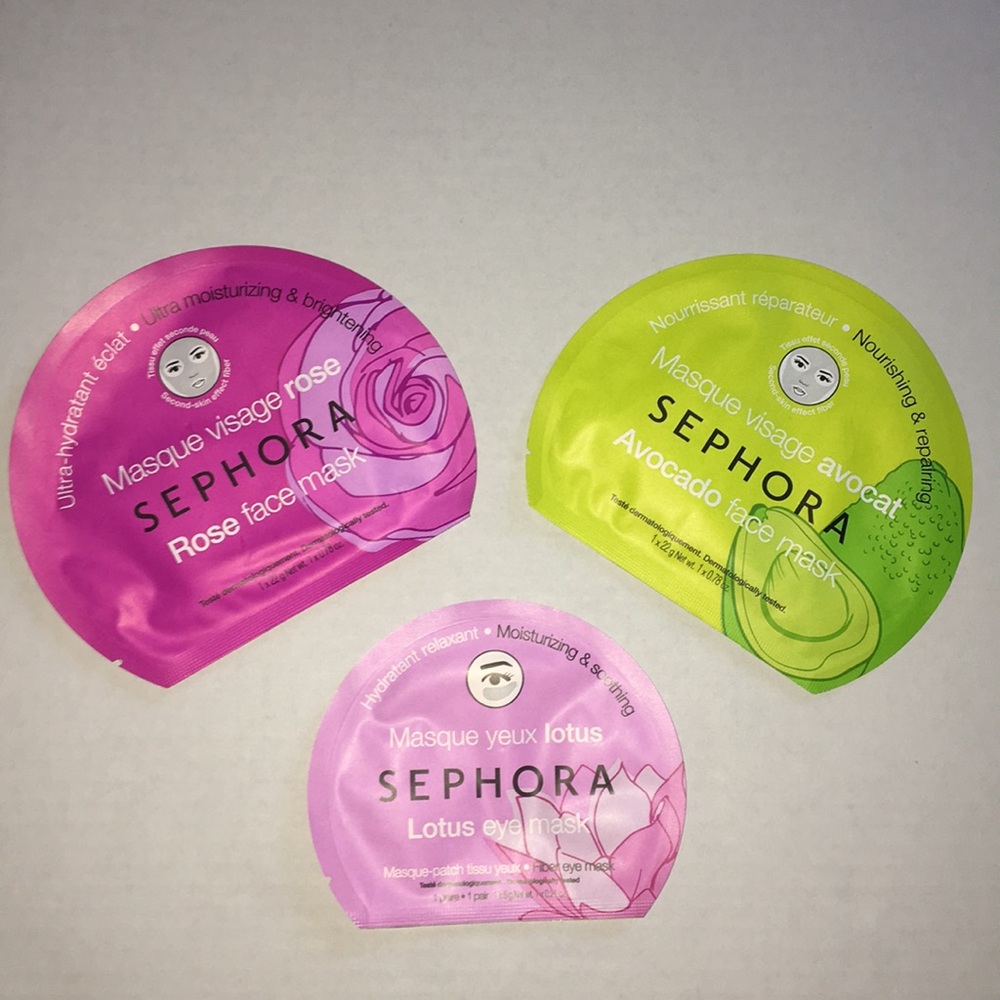 🌟BUNDLE $9🌟 Sephora Face Masks and Eye Mask